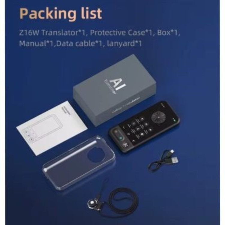مترجم هوش مصنوعی مدل Z16 آفلاین و آنلاین ۱۳۹ زبان (ترجمه عامیانه و روان )
