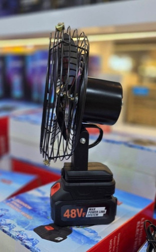 پنکه شارژی 48 ولت توری فلزی مدل FAN LITHIUM 3PIN /