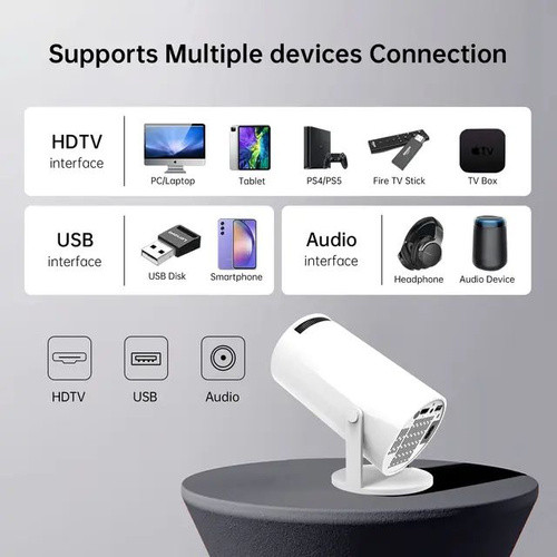 ویدئو پروژکتور LED مدل Android HY300|| ( ضمانت اصالت و تعویض ) بهترین نسخه