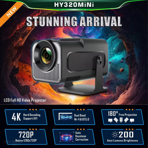 ویدیو پروژکتور مدل HY320 ( کارتن طلایی +کیفیت اصلی )