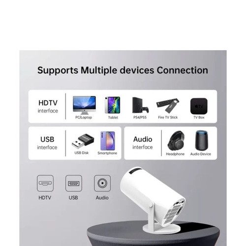 ویدئو پروژکتور پرتابل HY300 کیفیت Ultra HD