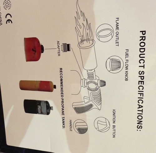 شعله افکن قدرتمند شعله بلند همهکاره Professional Premium Torch super strong flame