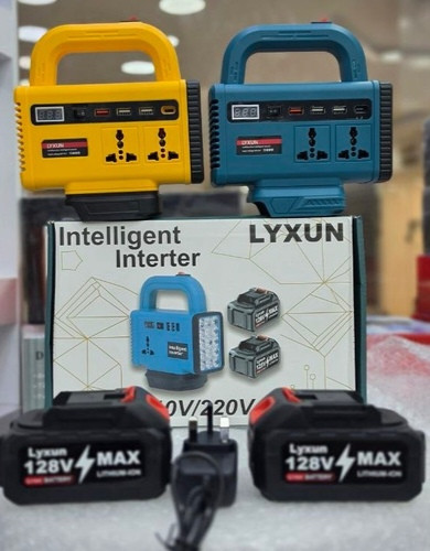 اینورتر هوشمند چندمنظوره قابل حمل LYXUN(اورجینال) | دو باتری لیتیومی اصلی قدرتمند128V