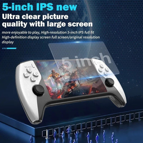 کنسول بازی دستی SF3500 Plus | صفحه نمایش 5 اینچی IPS | حافظه 2GB | خروجی FHD همراه با 2 دسته اضافه
